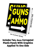 Guns Ammo A-Frame Signs, Decals, or Panels