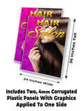Hair Salon A-Frame Signs, Decals, or Panels