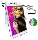 Hair Salon A-Frame Signs, Decals, or Panels