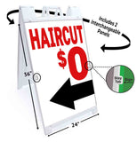 Haircut Special A-Frame Signs, Decals, or Panels