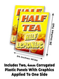 Half Tea Half Lemonade A-Frame Signs, Decals, or Panels
