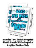 Hand Car Wash A-Frame Signs, Decals, or Panels
