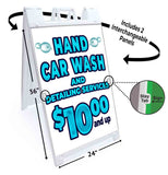Hand Car Wash A-Frame Signs, Decals, or Panels
