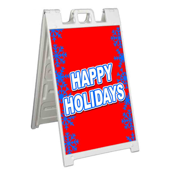 Happy Holidays A-Frame Signs, Decals, or Panels