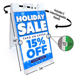 Holiday Sale 15% Off A-Frame Signs, Decals, or Panels