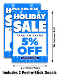 Holiday Sale 5% Off A-Frame Signs, Decals, or Panels