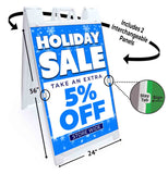 Holiday Sale 5% Off A-Frame Signs, Decals, or Panels