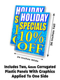 Specials 10% Off A-Frame Signs, Decals, or Panels