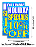 Specials 10% Off A-Frame Signs, Decals, or Panels