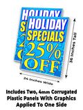 Specials 25% Off A-Frame Signs, Decals, or Panels