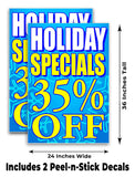 Specials 35% Off A-Frame Signs, Decals, or Panels
