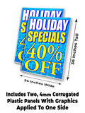 Specials 40% Off A-Frame Signs, Decals, or Panels