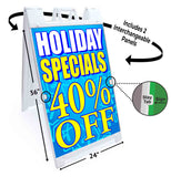 Specials 40% Off A-Frame Signs, Decals, or Panels