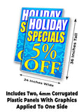 Specials 5% Off A-Frame Signs, Decals, or Panels