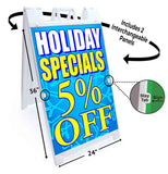 Specials 5% Off A-Frame Signs, Decals, or Panels