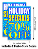 Specials 70% Off A-Frame Signs, Decals, or Panels