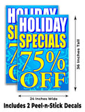 Specials 75% Off A-Frame Signs, Decals, or Panels