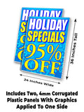 Specials 95% Off A-Frame Signs, Decals, or Panels