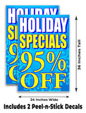 Specials 95% Off A-Frame Signs, Decals, or Panels