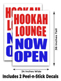 Hookah Lounge Now Open A-Frame Signs, Decals, or Panels