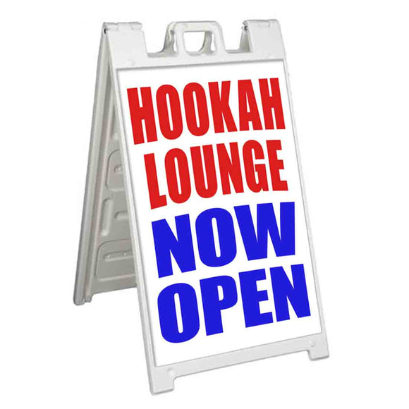 Hookah Lounge Now Open A-Frame Signs, Decals, or Panels