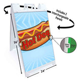 Hot Dog A-Frame Signs, Decals, or Panels
