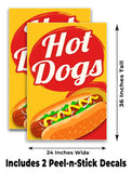 Hot Dogs A-Frame Signs, Decals, or Panels