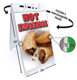 Hot Empanadas A-Frame Signs, Decals, or Panels