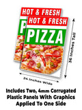 Hot Fresh Pizza A-Frame Signs, Decals, or Panels
