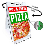 Hot Fresh Pizza A-Frame Signs, Decals, or Panels