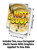 Hot Soup A-Frame Signs, Decals, or Panels