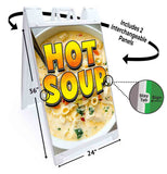 Hot Soup A-Frame Signs, Decals, or Panels
