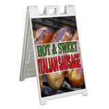 Hot Sweet Italian Sausage A-Frame Signs, Decals, or Panels