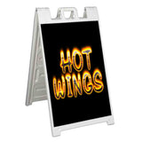 Hot Wings Flame A-Frame Signs, Decals, or Panels
