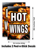 Hot Wings Grill A-Frame Signs, Decals, or Panels