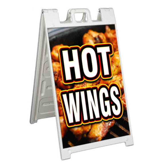 Hot Wings Grill A-Frame Signs, Decals, or Panels