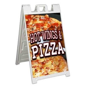 Hot Wings & Pizza A-Frame Signs, Decals, or Panels
