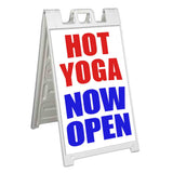 Hot Yoga Now Open A-Frame Signs, Decals, or Panels