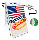 Hotdogs A-Frame Signs, Decals, or Panels