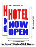 Hotel Now Open A-Frame Signs, Decals, or Panels