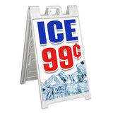 Ice 99 cents A-Frame Signs, Decals, or Panels