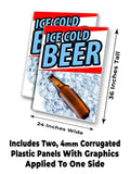 Ice Cold Beer A-Frame Signs, Decals, or Panels
