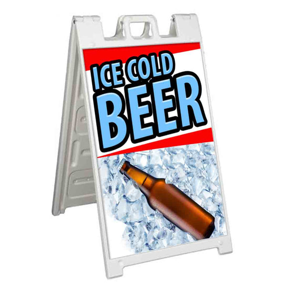 Ice Cold Beer A-Frame Signs, Decals, or Panels
