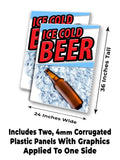 Ice Cold Beer A-Frame Signs, Decals, or Panels