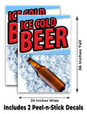 Ice Cold Beer A-Frame Signs, Decals, or Panels