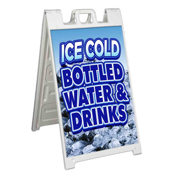 Ice Cold Bottled Water A-Frame Signs, Decals, or Panels