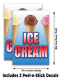 Ice Cream A-Frame Signs, Decals, or Panels