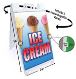 Ice Cream A-Frame Signs, Decals, or Panels