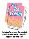 Ice Cream A-Frame Signs, Decals, or Panels
