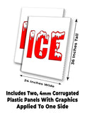 Ice A-Frame Signs, Decals, or Panels